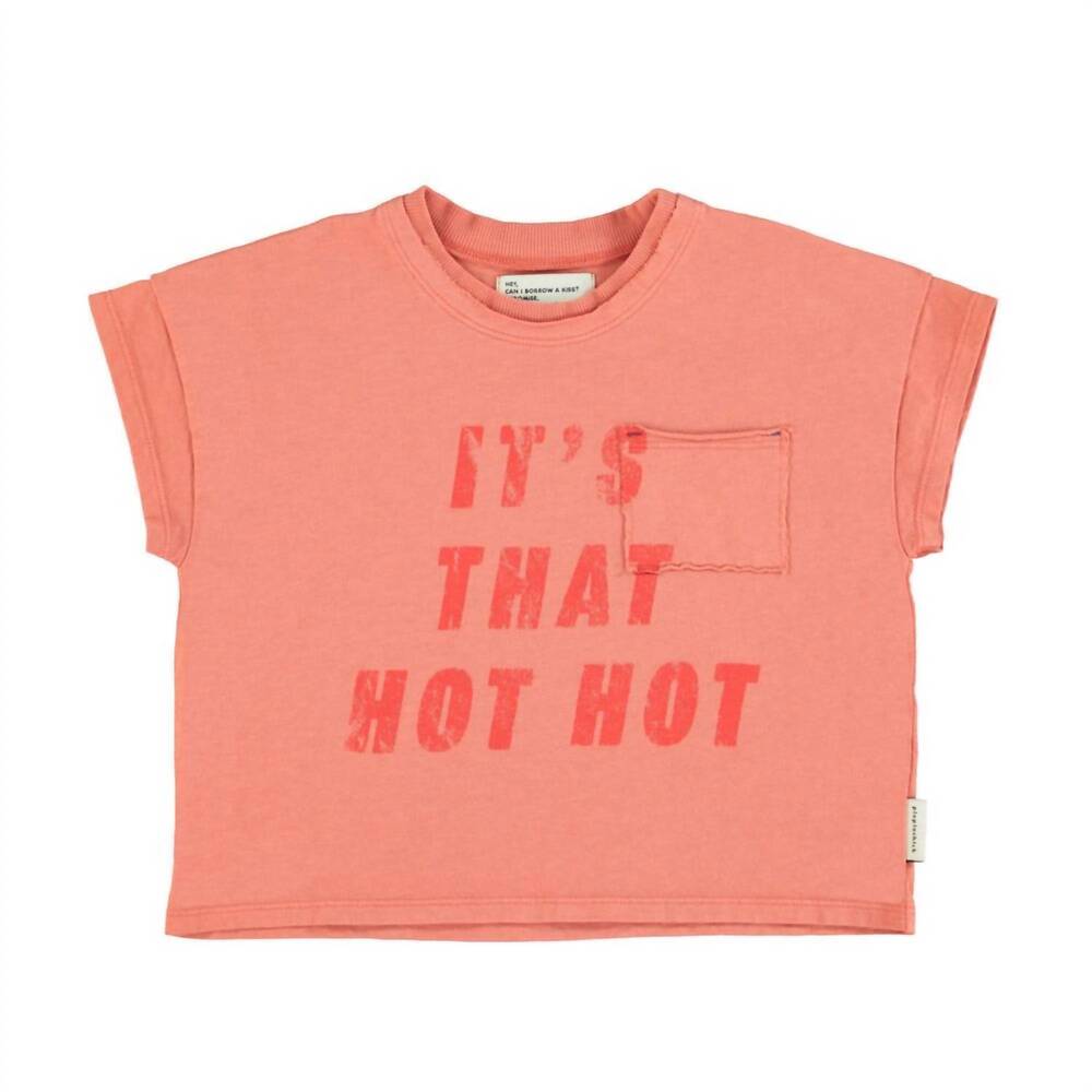 NEW PIUPIUCHICK hot hot print tee in terracotta